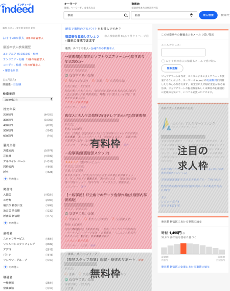 Indeed有料枠